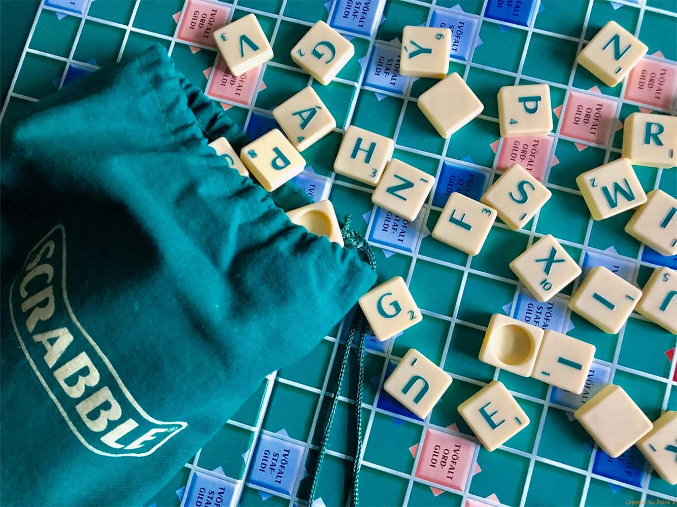 scrabble-board